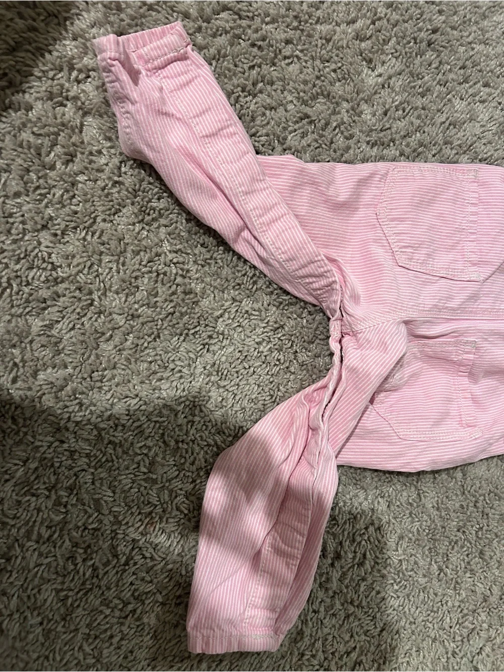 OshKosh B'gosh Pink Striped Toddler Overalls